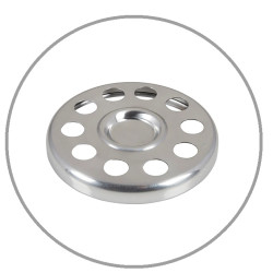 Mic stand Stainless Steel Communion Tray 17 cm